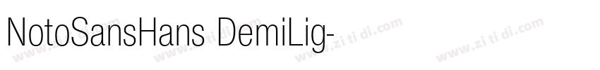NotoSansHans DemiLig字体转换